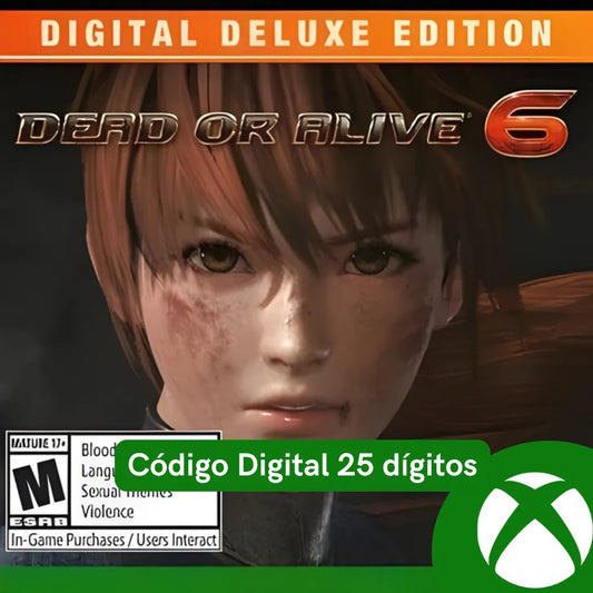 DEAD OR ALIVE 6 Digital Deluxe Edition XBOX LIVE Key REGIÃO