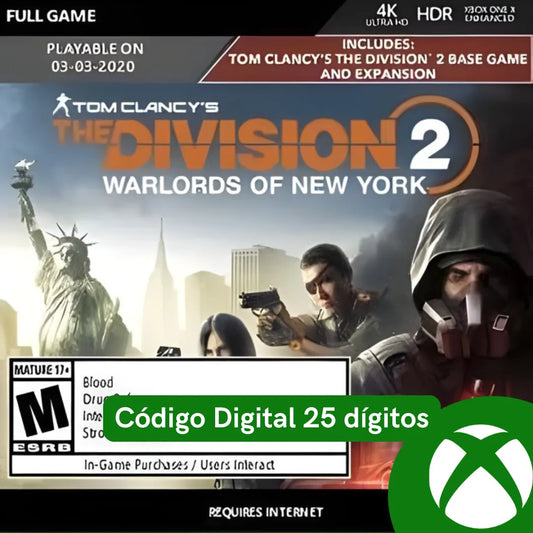 The Division 2 - Warlords of New York Edition XBOX LIVE Key REGIÃO