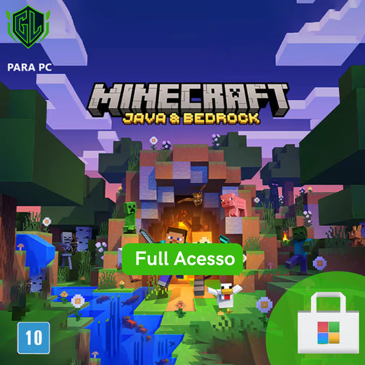 Minecraft: Java & Bedrock Edition Full Acesso Microsoft Store