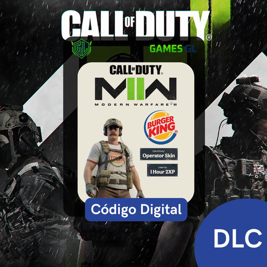 Call of Duty®: Modern Warfare® II - Burger King Operator Skin + 1 Hour 2XP (DLC) www.callofduty.com Key REGIÃO