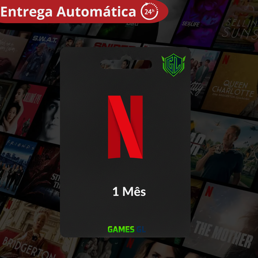 Netflix 1 Mês - Tela/Acesso