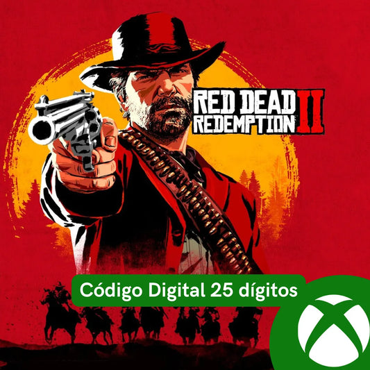 Red Dead Redemption 2 Código 25 dígitos Xbox Região