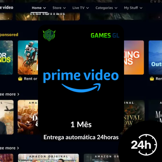 Assinatura Amazon Prime Vídeo 1 Mês - Conta